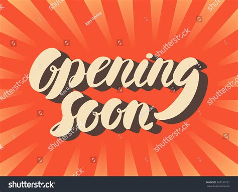 Opening Soon Sign Stock Vector Royalty Free 343129721 Shutterstock