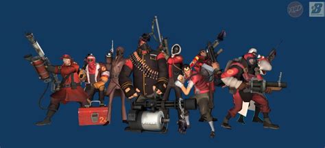 Used Loadouttf To Make A Meet The Team Poster With My Cosmetic Sets