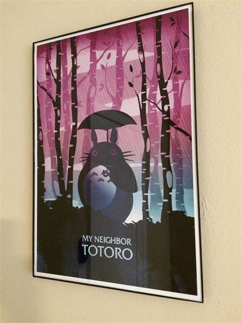My Neighbor Totoro Movie Poster Studio Ghibli Themed Nursery My