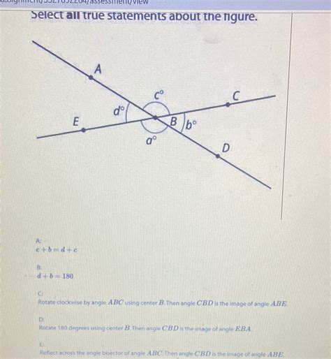 [Solved] It's A,D,E or A,C,D Select all true statements about the