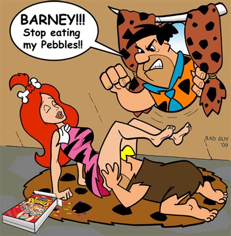 Rule 34 Bad Guy Barney Rubble Female Hanna Barbera Human Male Pebbles Flintstone Straight The