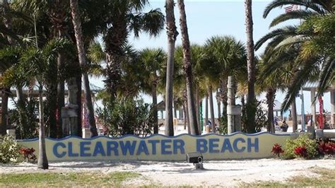 Clearwater Beach Sign Picture Of Clearwater Beach Clearwater