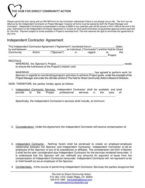 50 Free Independent Contractor Agreement Forms And Templates