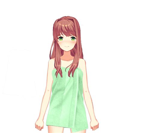 fresh outta the shower monika sprite ddlc