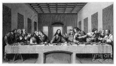 The Last Supper 1498 1870 Drawing By Print Collector Pixels