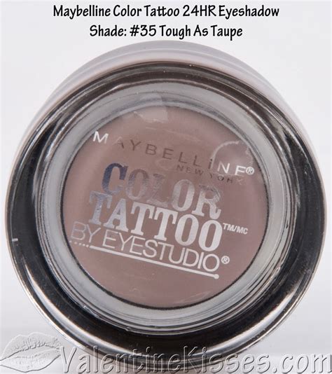 Valentine Kisses Maybelline Color Tattoo 24HR Eyeshadow In Shades