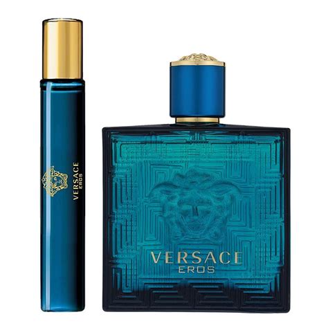 buy versace eros perfume set for men edt 100ml edt 10ml pouch online at special price in