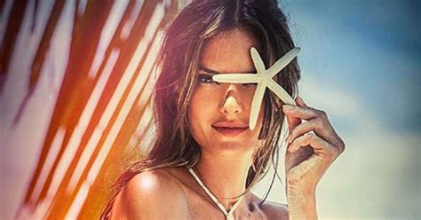 Stunning Supermodel Alessandra Ambrosio Strips Off For Sexy Swimwear Shoot Mirror Online