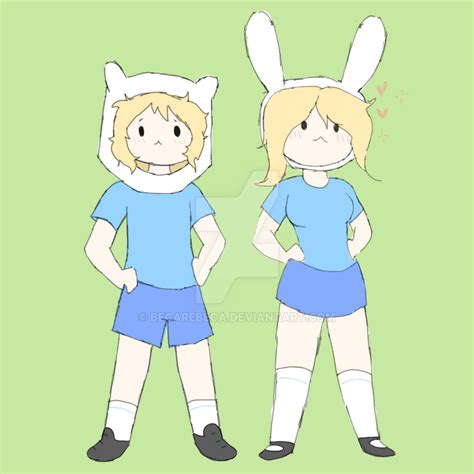 Finn And Fionna The Humans By Becarebeca On Deviantart