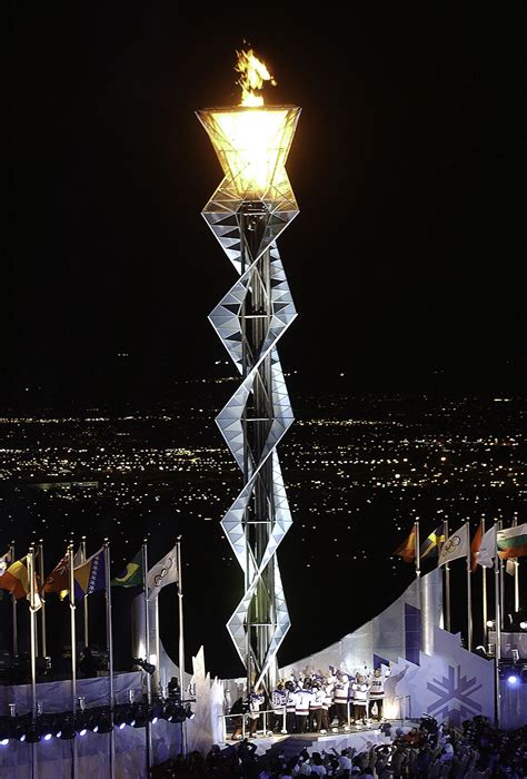 Torch Of The Winter Olympic Games In Salt Lake City Utah Image Free