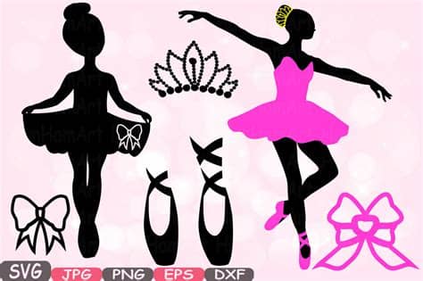 Do you want free svg files for cricut! Ballet Ballerina SVG Silhouette Cutting Files sign icons ...