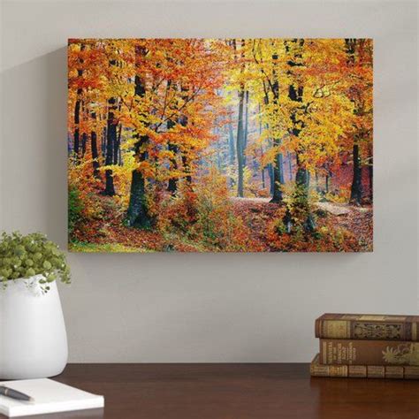 Landscape Forest In The Autumn Photographic Print On Canvas Big Box Art