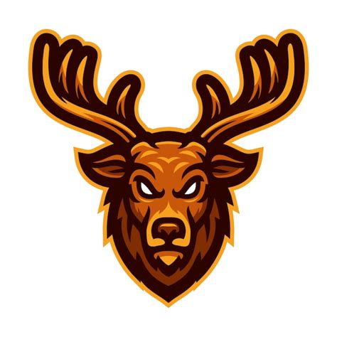 Premium Vector Deer Head Mascot Vector Illustration