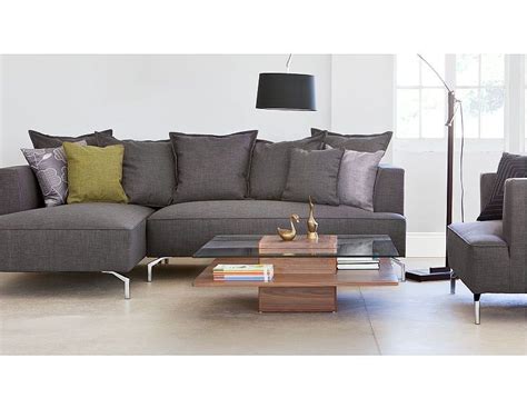 Structube Living Room Sectional Sofas Kennedy Charcoal