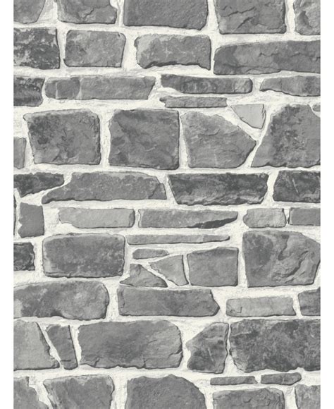 Stone Wall Wallpaper Grey 265620 Feature Decor Rasch