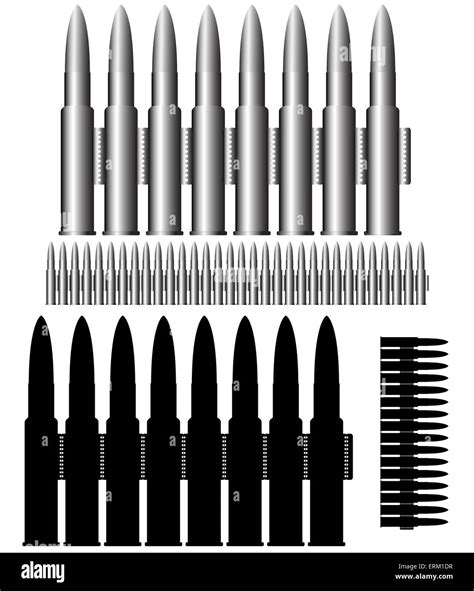 Bullets Munitions Ammunition Belt Vector Stock Vector Image And Art