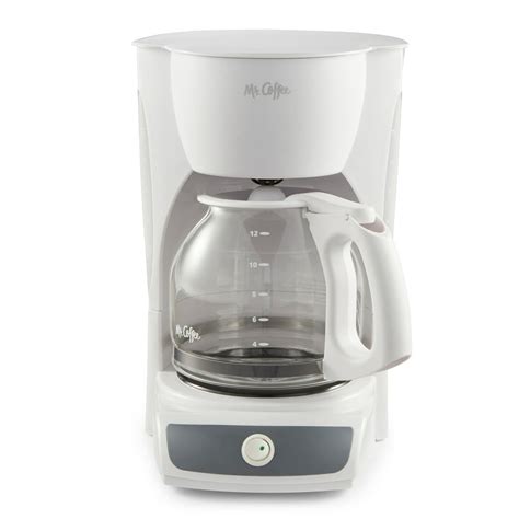 Mr Coffee 12 Cup Switch White Coffee Maker