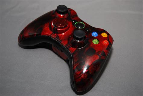 Red Skulls Xbox 360 Controller Xbox Mods Pinterest