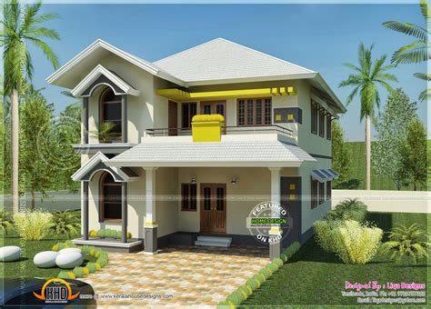 House South Indian Style In 2378 Square Feet Kerala Home Design And