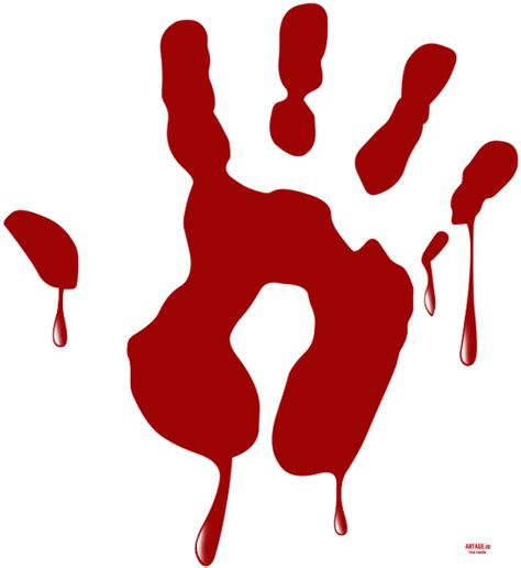 Download Кровь Png Отпечаток Ладони Png Blood Hand Print Clipart