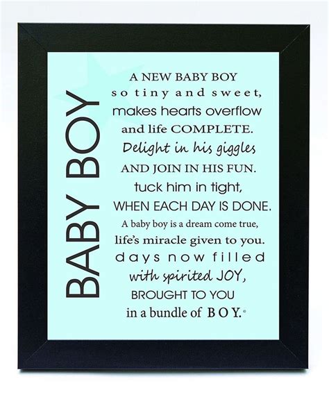 'Baby Boy' Poem Framed Print | Baby boy poems, Boy frame, Baby memories