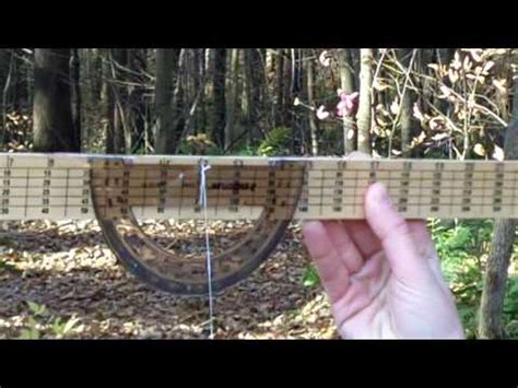 Look for the poleclinometer lines that match the angle of the string. Tools: Protractor clinometer to measure slope. - YouTube