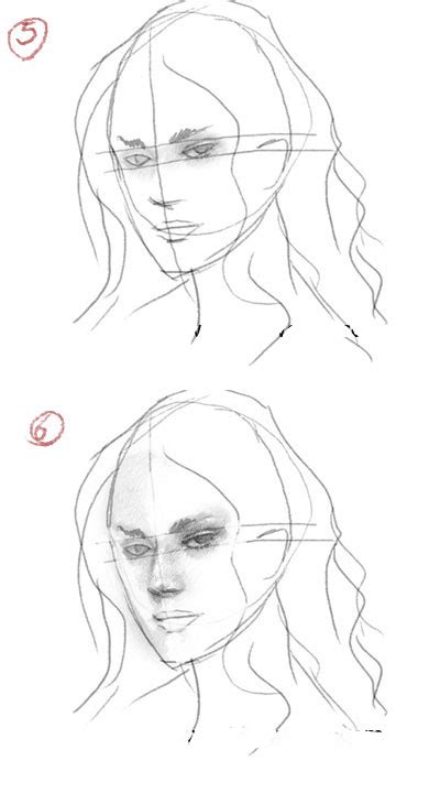 Learning Draw Female Face ~ Learn Drawing