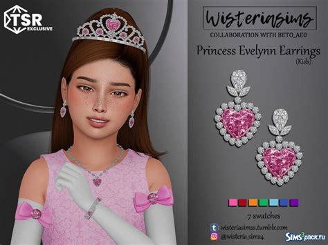 Скачать аксессуары Princess Evelynn от Wisteriasims для Симс 4