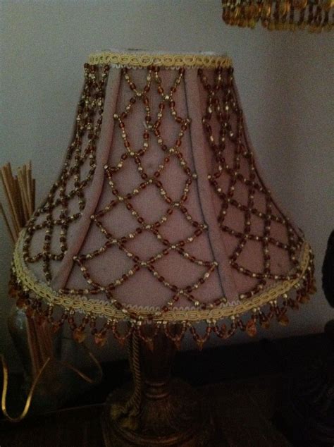 Beads Lamp Shade With Images Beaded Lampshade Beaded Lamps Lamp