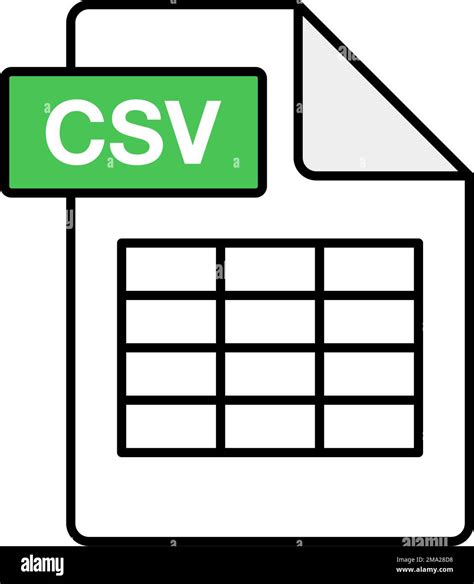 Csv File Icon Datasheet Icon Editable Vector Stock Vector Image And Art