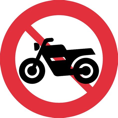 No Motorbike Vector Sign Clipart Best