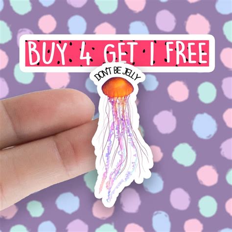 Dont Be Jelly Meme Sticker Fun Collectible Stickers Laptop Etsy