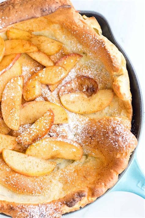 Easy Apple Dutch Baby Pfannkuchen Apple Pancake Recipe Dutch Baby
