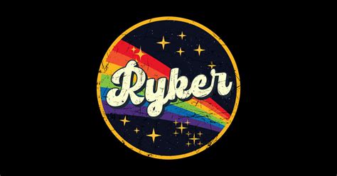 Ryker Rainbow In Space Vintage Grunge Style Ryker Sticker Teepublic