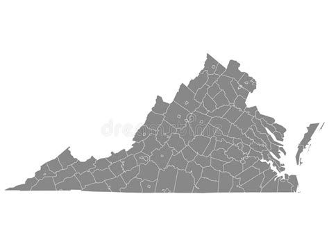 De Kaart Van De Provincies Ons Land Van Pennsylvania Vector Illustratie