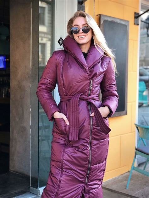 Burgundy Down Coat Blanket Winter Coat Puffer Coat Womens Etsy Long Puffer Coat Puffer Coat