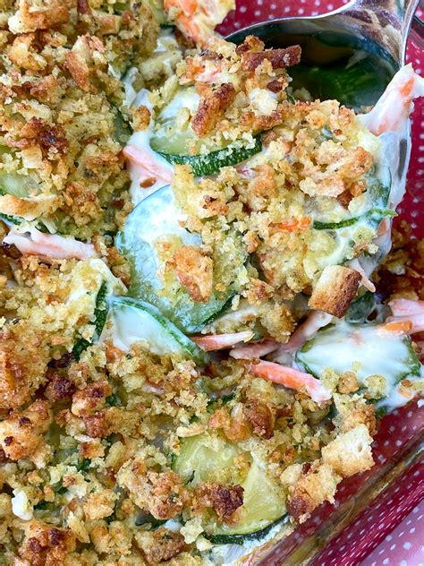 Zucchini Casserole With Stuffing Mix Plowing Through Life