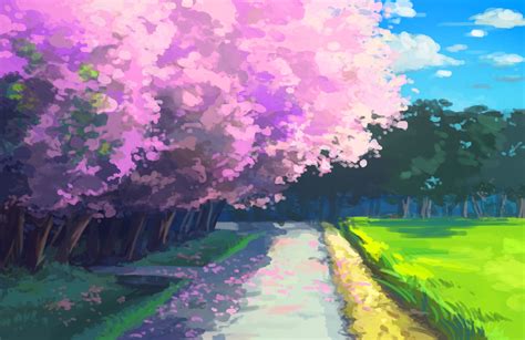 Cherry blossom anime scenery wallpaper free do wallpaper 1920×1080. Cherry blossom graphics, anime, cherry blossom HD ...