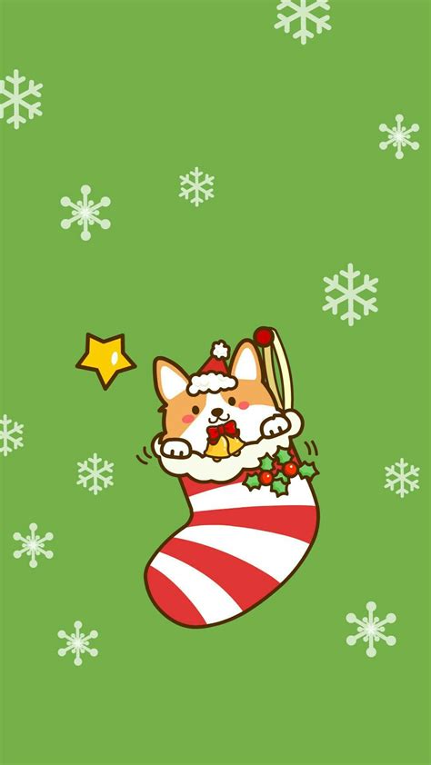 The christmas cartoon dog offered here are made of pvc and tarpaulin to last long and are resistant to all wears and tears due to daily outdoor usages. Dog Christmas | Corgi wallpaper, Cute cartoon wallpapers ...
