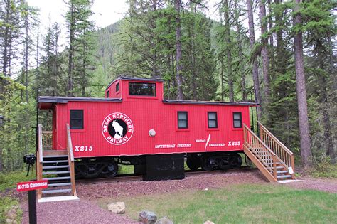 Luxury Railcar Lodging Luxury Cabins Near Glacier National Park For Rent