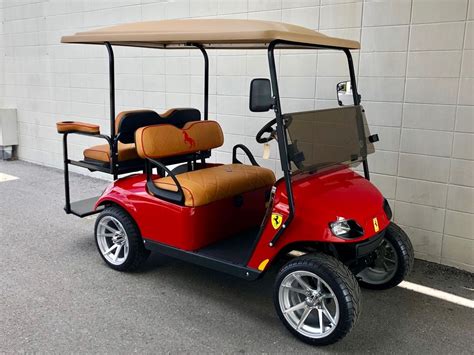 In this april fools day special, i jokingly review this golf cart that's been given the ferrari treatment.what do you. 2016 E-Z-GO EZGO TXT Refurbished Ferrari Edition 267 | Golf Cart Depot Florida