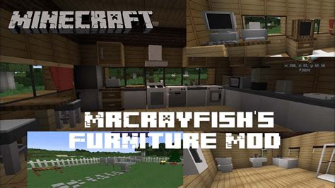 You will be able to find furniture for every part of your house, including the kitchen, bedroom, dinning, outdoors, and more! MrCrayfish's Furniture Mod Minecraft 1.7.10 (укр) - YouTube