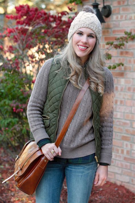 I Do Declaire Layering Up With A Quilted Vest Layered Look For Fall