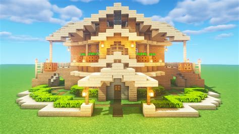 Minecraft Tutorial How To Make A Wooden Survival Base 2020 Tutorial