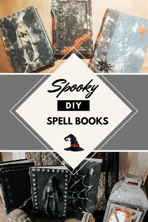Spooky Books Diy Fun Diy Halloween Decorations Diy Book Spell Book