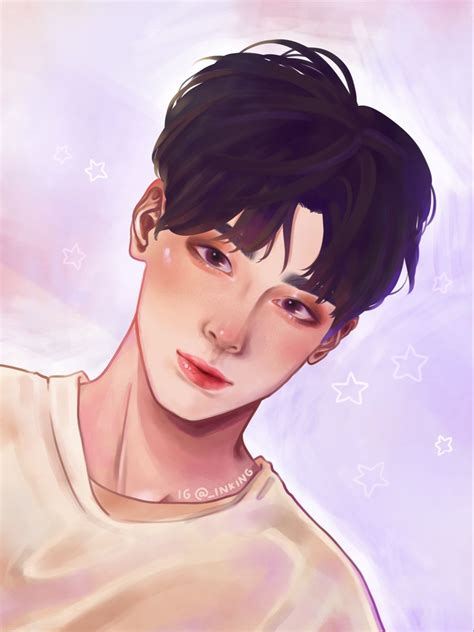 Cha Eun Woo Fan Art Astro Fanart Ink Anime Fan Art Cartoon Movies