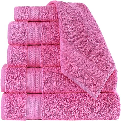 Regal Ruby 6 Piece Towel Set 2 Bath Towels 2 Hand Towels 2 Washcloths