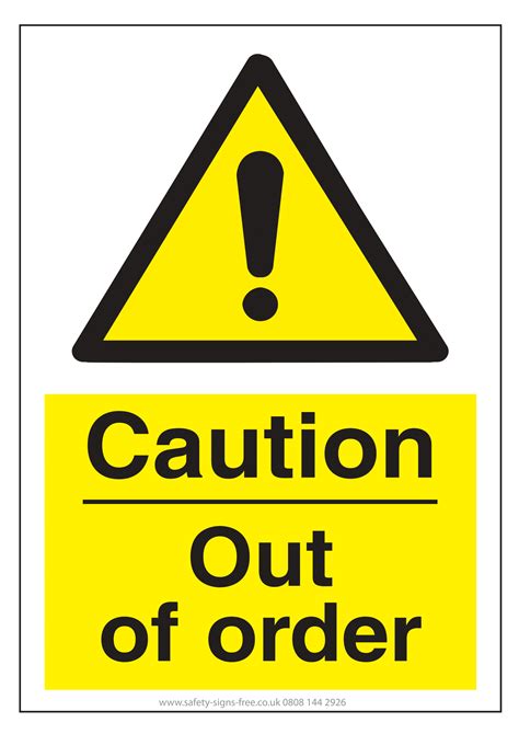 Caution Signs Poster Template