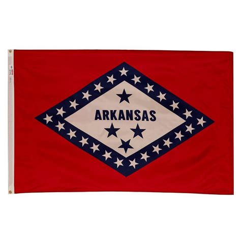 Valley Forge Flag 3 Ft X 5 Ft Nylon Arkansas State Flag Ar3 The