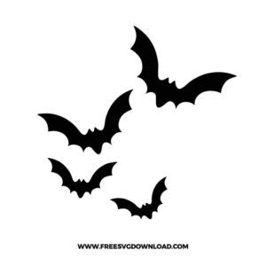Bat free SVG & PNG halloween cut files - Free SVG Download
